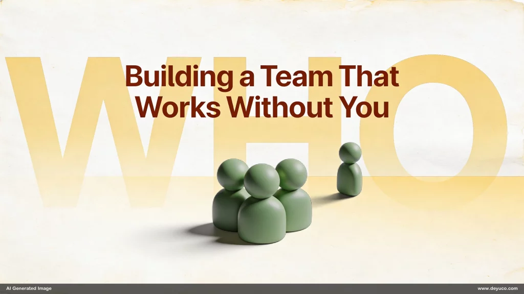 building a team that works without you by creating genuine collective accountability