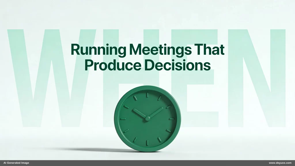 Running Productive Meetings